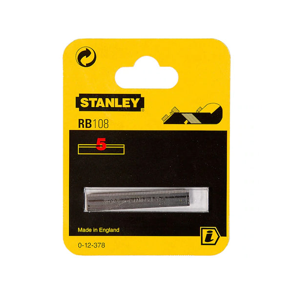 Lames de raboteuse - (Pack de 5pcs x 10) - Pièces de rechange pour rabot polyvalent - Rabots d'établi - Stanley - 0-12-378 - (Pack multiple) Lames de raboteuse - (Pack de 5pcs x 10) - Pièces de rechange pour rabot polyvalent - Rabots d'établi - Stanley - 0-12-378 - (Pack multiple)